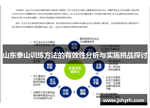 山东泰山训练方法的有效性分析与实施挑战探讨 山东泰山训练方法的有效性分析与实施挑战探讨